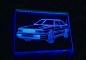 Preview: LED Fahrzeug-Gravur für "Audi Quattro + Urquattro" Oldtimer Liebhaber Tuning Wanddekoration Leuchtschild