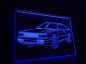 Preview: LED Fahrzeug-Gravur für "Audi Quattro + Urquattro" Oldtimer Liebhaber Tuning Wanddekoration Leuchtschild