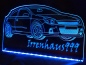 Preview: LED Fahrzeug-Gravur für "Opel Astra H OPC - GTC - 16V" Oldtimer Liebhaber Tuning Wanddekoration Leuchtschild