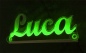 Preview: LED Wunschname " Luca " LED Leuchtschild, LED Namensschild, Truckerschild