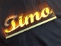 Preview: Ihr LED Wunschname " Timo " LED Leuchtschild, LED Namensschild