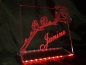 Preview: LED Aufsteller Rose + Wunschnamen Geschenk Liebe Lampe Leuchtschild