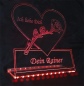 Preview: LED Aufsteller Herz "Ich liebe dich + Rose + Wunschnamen" Geschenk Liebe Lampe Leuchtschild