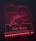 Mobile Preview: LED Aufsteller Herz "Ich liebe dich + Rose + Wunschnamen" Geschenk Liebe Lampe Leuchtschild