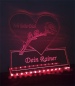 Preview: LED Aufsteller Herz "Ich liebe dich + Rose + Wunschnamen" Geschenk Liebe Lampe Leuchtschild