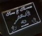 Preview: #LED Ereignisschild Gravur "Symbolik + Wunschnamen" Anlass Hochzeit Geschenk Geburt Geburtstag Auszeichnung Prämierung