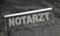 Preview: LED Leuchtschild, Einsatzschild " Notarzt " Gravur