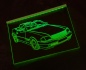 Preview: LED Fahrzeug-Gravur für "Mercedes Benz SL 500" Oldtimer Liebhaber Tuning Wanddekoration Leuchtschild
