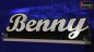 Preview: Ihr LED Wunschname "Benny" Namensschild Leuchtschild Truckerschild