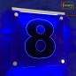 Mobile Preview: LED Hausnummer Ziffer "8" - Hausnummernleuchte Außenwandleuchte Außenlampe Leuchtschild