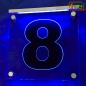 Mobile Preview: LED Hausnummer Ziffer "8" - Hausnummernleuchte Außenwandleuchte Außenlampe Leuchtschild