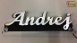 Mobile Preview: Ihr LED Wunschname "Andrej" Namensschild Leuchtschild Truckerschild als Konturschnitt