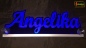 Preview: Ihr LED Wunschname "Angelika" Namensschild Leuchtschild Truckerschild als Konturschnitt