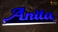 Mobile Preview: Ihr LED Wunschname "Anita" Namensschild Leuchtschild Truckerschild als Konturschnitt