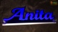 Preview: Ihr LED Wunschname "Anita" Namensschild Leuchtschild Truckerschild als Konturschnitt