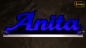 Mobile Preview: Ihr LED Wunschname "Anita" Namensschild Leuchtschild Truckerschild als Konturschnitt