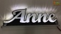 Preview: Ihr LED Wunschname "Anne" Namensschild Leuchtschild Truckerschild als Konturschnitt