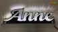 Preview: Ihr LED Wunschname "Anne" Namensschild Leuchtschild Truckerschild als Konturschnitt