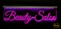 Preview: LED Werbeschild Firmenschild schmal Gravur "Beauty-Salon" Arztschild Kanzleischild Ladenschild Praxisschild Leuchtreklame Leuchtschild