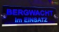 Preview: LED Einsatzschild "Bergwacht im Einsatz" Bergrettung Rettungsdienst Notarzt Leuchtschild Warnschild Namensschild