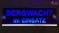 Preview: LED Einsatzschild "Bergwacht im Einsatz" Bergrettung Rettungsdienst Notarzt Leuchtschild Warnschild Namensschild