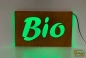 Preview: LED Schild Bio - Werbeschildkombination Holz-Acryl