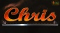 Preview: Ihr LED Wunschname "Chris" Namensschild Leuchtschild Truckerschild