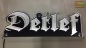 Preview: LED Namensschild Gravur "Detlef" oder Wunschname in Frakturschrift Altdeutsch als Konturschnitt - Truckerschild Neonschild Leuchtschild