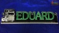 Preview: LED Namensschild Detailzeichnung Zugmaschine Gravur "EDUARD" oder Wunschname als Konturschnitt - Truckerschild Neonschild Leuchtschild