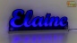 Preview: Ihr LED Wunschname "Elaine" Namensschild Leuchtschild Truckerschild als Konturschnitt