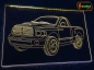 Mobile Preview: LED Fahrzeug-Gravur für "Chrysler Dodge Ram" Oldtimer Liebhaber Tuning Wanddekoration Leuchtschild