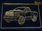 Mobile Preview: LED Fahrzeug-Gravur für "Chrysler Dodge Ram" Oldtimer Liebhaber Tuning Wanddekoration Leuchtschild
