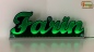 Preview: Ihr LED Wunschname "Farin" Namensschild Leuchtschild Truckerschild als Konturschnitt