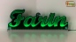 Preview: Ihr LED Wunschname "Farin" Namensschild Leuchtschild Truckerschild als Konturschnitt