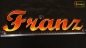 Mobile Preview: Ihr LED Wunschname "Franz" Namensschild Leuchtschild Truckerschild als Konturschnitt