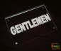 Preview: LED Schild Leuchtreklame "Gentlemen" Hinweisschild Wegweiser Leuchtschild