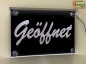 Preview: LED Hinweisschild "Geöffnet" | Acrylglas Leuchtschild