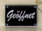 Preview: LED Hinweisschild "Geöffnet" | Acrylglas Leuchtschild