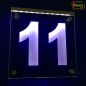 Mobile Preview: LED Hausnummer Ziffer "11" - Hausnummernleuchte Außenwandleuchte Außenlampe Leuchtschild