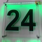 Mobile Preview: LED Hausnummer Ziffer "24" - Hausnummernleuchte Außenwandleuchte Außenlampe Leuchtschild