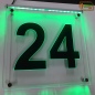 Mobile Preview: LED Hausnummer Ziffer "24" - Hausnummernleuchte Außenwandleuchte Außenlampe Leuchtschild