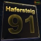 Preview: LED House Number "91" | Illuminated Address Sign