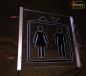 Preview: LED Orientierungsschild "Aufzug Fahrstuhl Lift" - Hinweisschild Navigationsschild Wegschild Wegweiser Leuchtschild