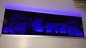 Mobile Preview: LED Namensschild Detailzeichnung Zugmaschine Gravur "Luca" oder Wunschname auf Rechteckplatte - Truckerschild Neonschild Leuchtschild