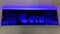 Preview: LED Namensschild Detailzeichnung Zugmaschine Gravur "Luca" oder Wunschname auf Rechteckplatte - Truckerschild Neonschild Leuchtschild