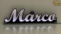 Preview: Ihr LED Wunschname "Marco" Namensschild Leuchtschild Truckerschild