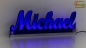 Preview: Ihr LED Wunschname "Michael" Namensschild Leuchtschild Truckerschild