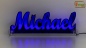 Preview: Ihr LED Wunschname "Michael" Namensschild Leuchtschild Truckerschild