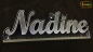 Preview: Ihr LED Wunschname "Nadine" Namensschild Leuchtschild Truckerschild als Konturschnitt