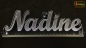 Preview: Ihr LED Wunschname "Nadine" Namensschild Leuchtschild Truckerschild als Konturschnitt